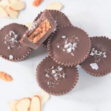 Almond Butter Cups - Finished with Salt