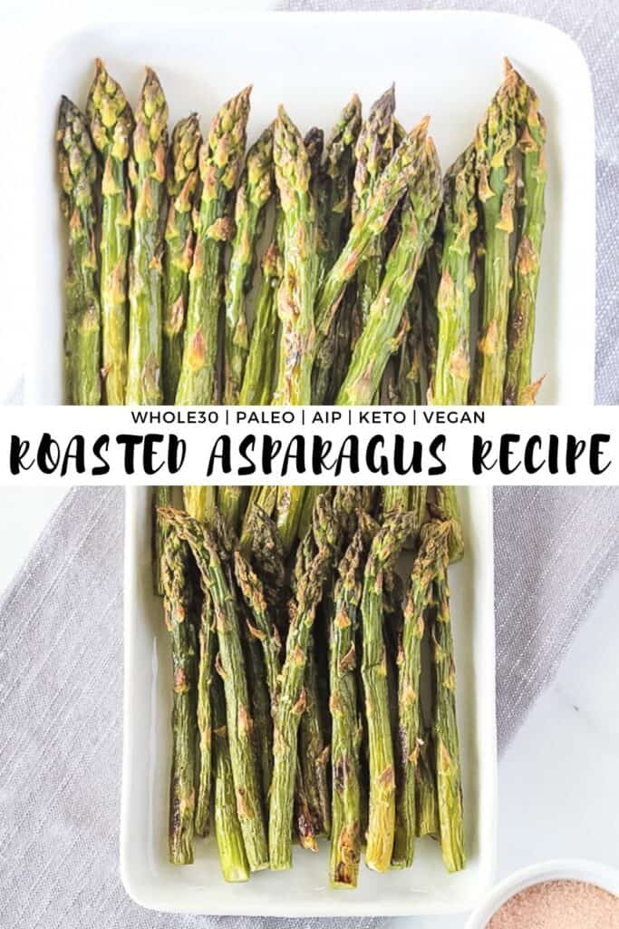 Roasted Asparagus Recipe {Whole30 + Keto} Finished with Salt