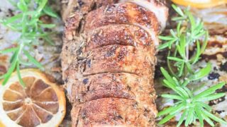 Baked Pork Tenderloin {Whole30 + Paleo + Gluten Free} - Finished