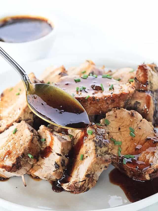 Instant Pot Pork Tenderloin Recipe Finished with Salt