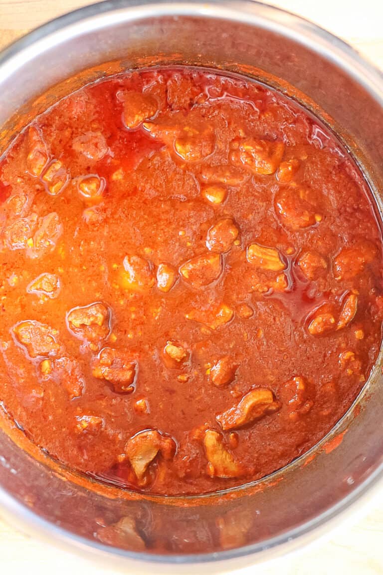 Whole30 Instant Pot Butter Chicken Finished with Salt