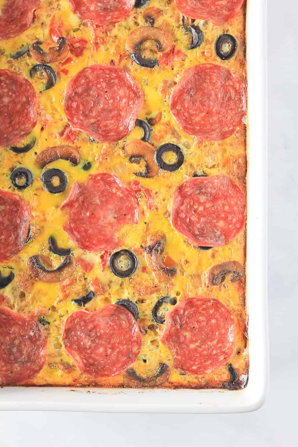 Pizza Breakfast Casserole {Whole30 + Paleo} Finished with Salt