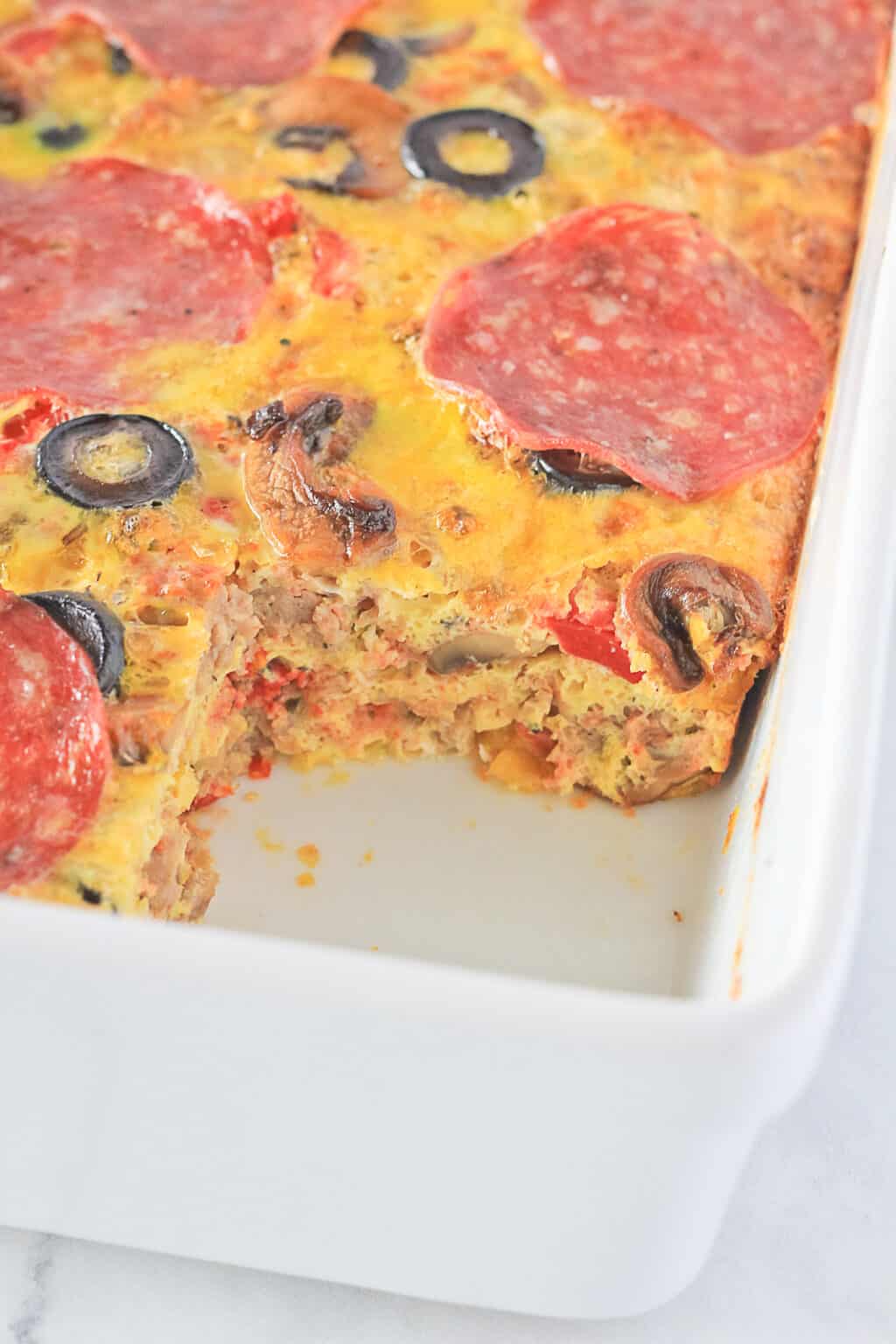 Pizza Breakfast Casserole {Whole30 + Paleo} Finished with Salt