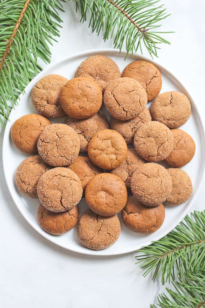 Gluten Free Molasses Cookies Finished with Salt